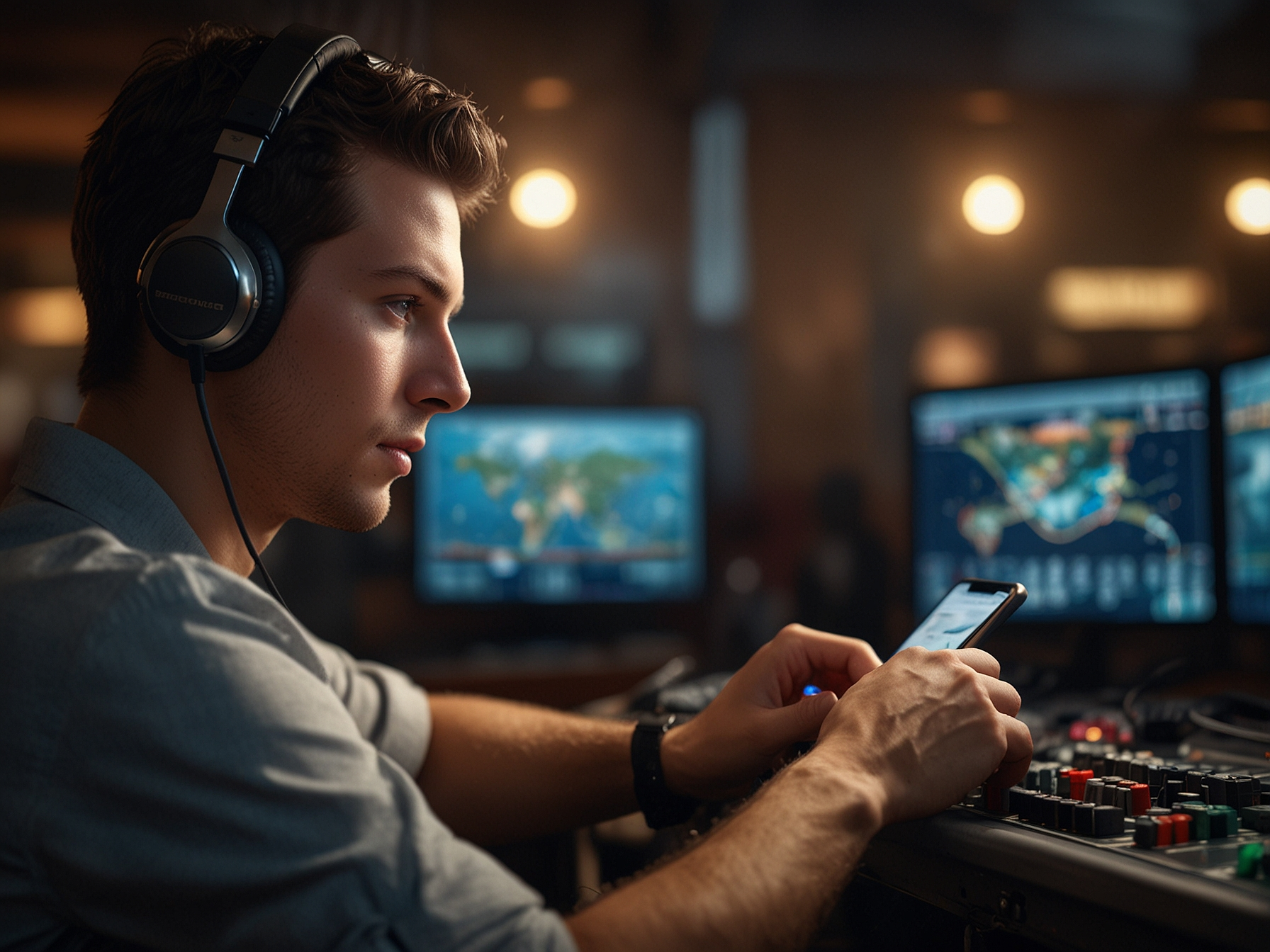 Player placing a bet on Aviator on mobile